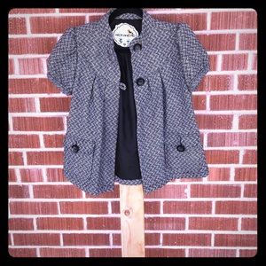 Nick and Mo (Anthropologie) short slv blazer. Sz S